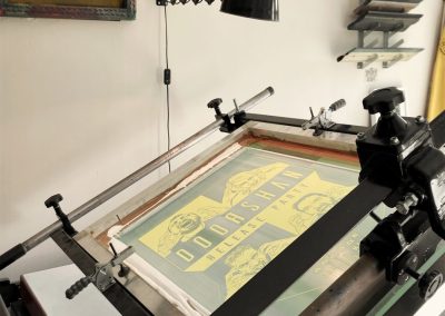Making of sérigraphie Doorshan Release Party