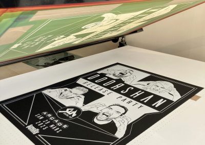Making of sérigraphie Doorshan Release Party