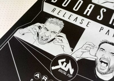Making of sérigraphie Doorshan Release Party